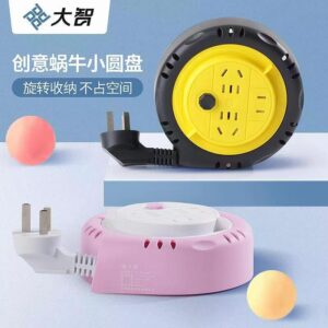 Retractable Snail Socket Coil Cable Board 1M